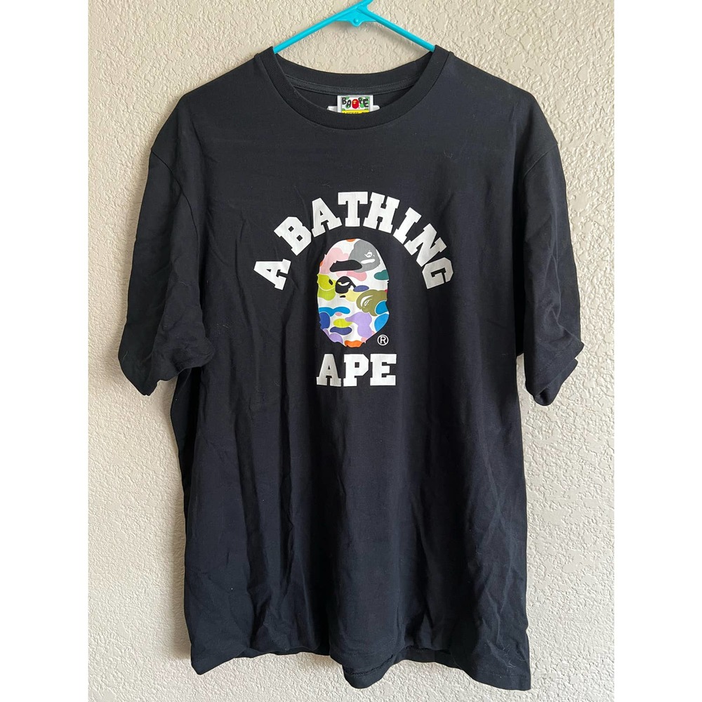 BAPE Multi Camo College Tee Black XL